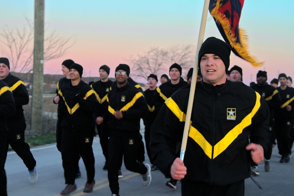 42nd Infantry Division Soldiers Conduct Division Run