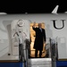Vice President Mike Pence walks off Air Force Two