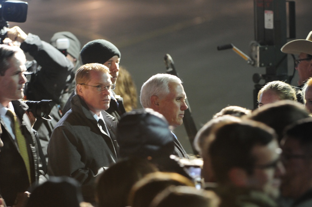 Vice President Mike Pence Greets crowd