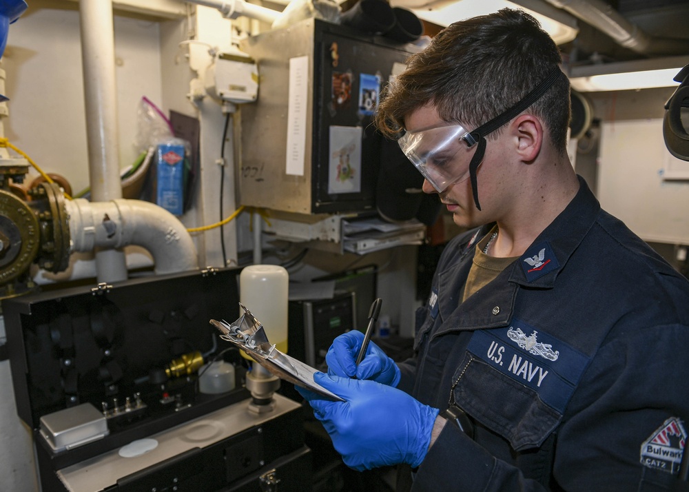 USS Normandy Tests F-76 Fuel