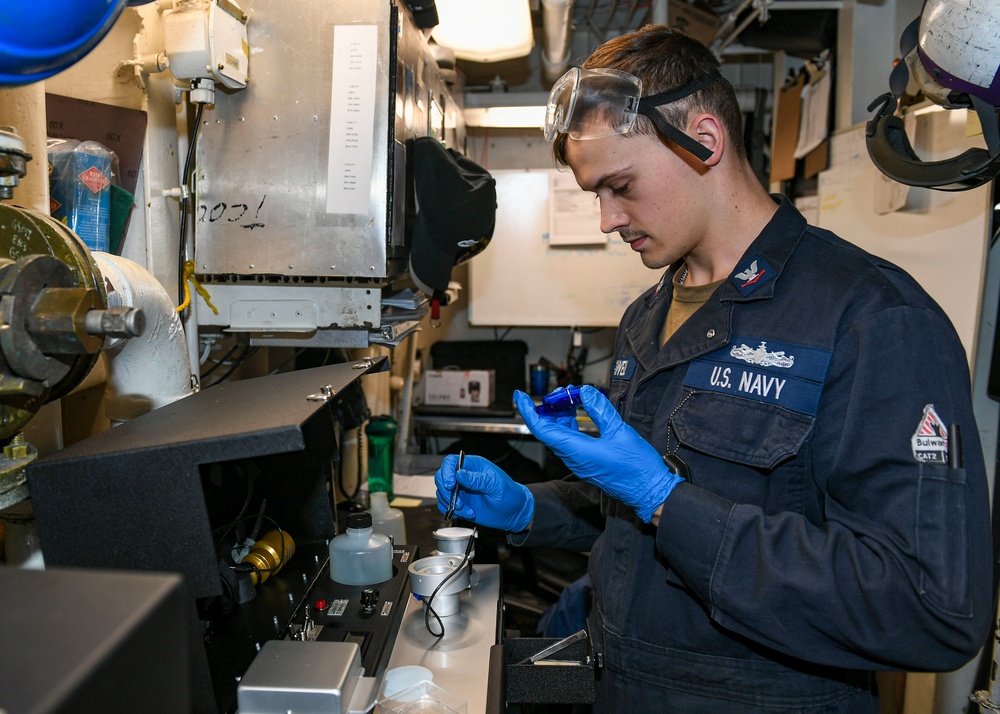USS Normandy Tests F-76 Fuel