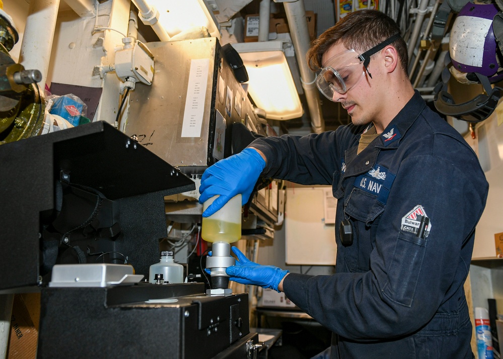 USS Normandy Tests F-76 Fuel