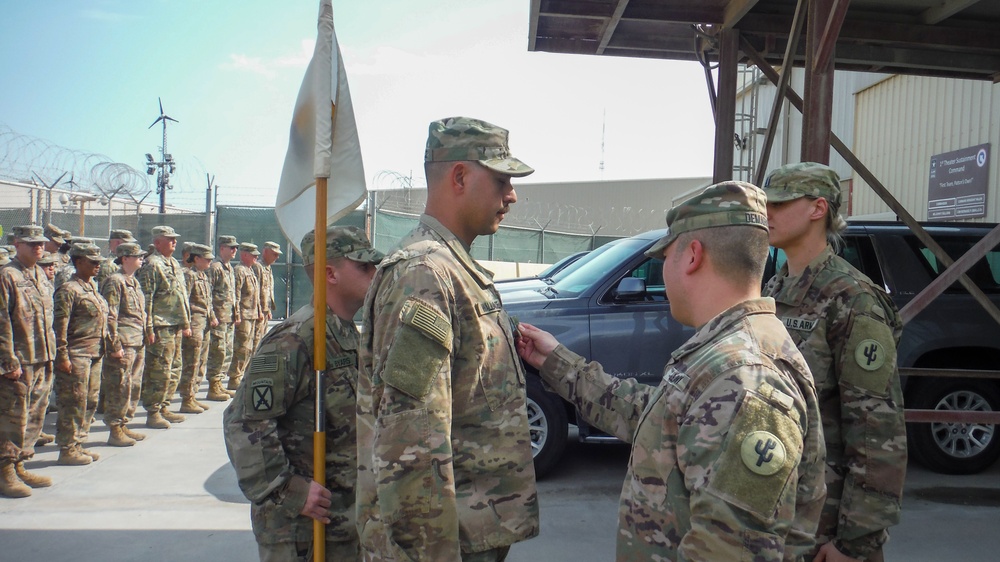 103rd Expeditionary Sustainment Command Promotion Ceremony