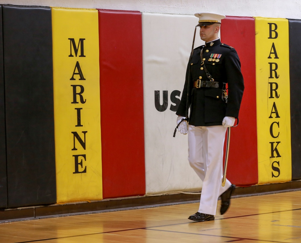 Marines Participate in Parade Staff Tryouts