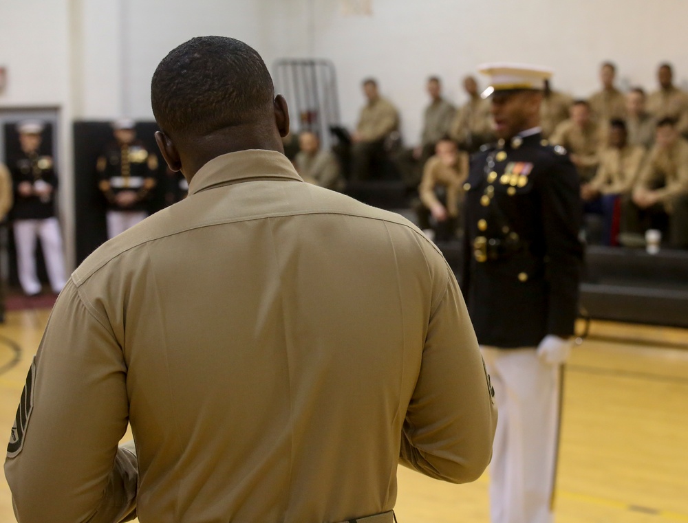 Marines Participate in Parade Staff Tryouts