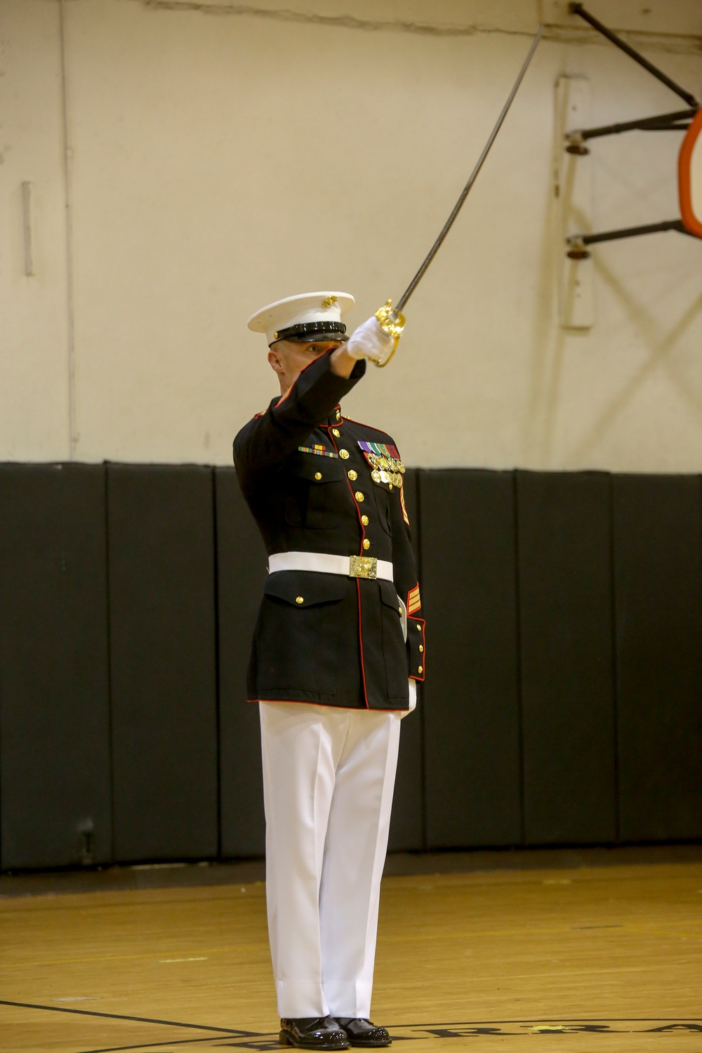 Marines Participate in Parade Staff Tryouts