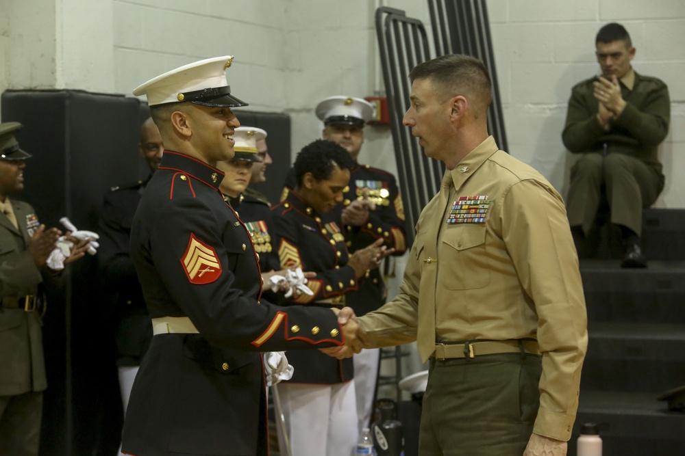Marines Participate in Parade Staff Tryouts