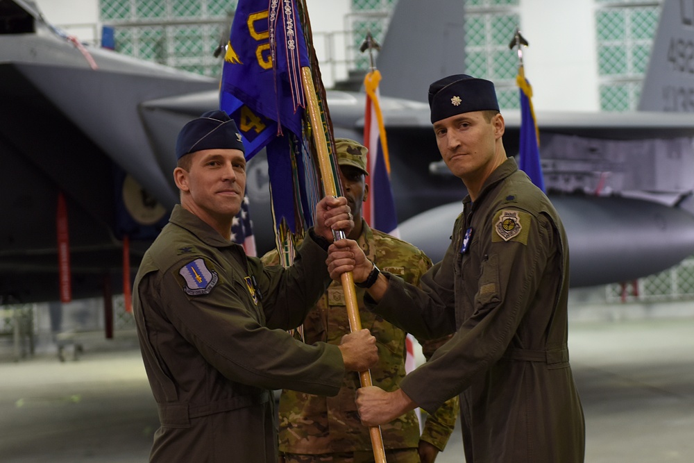 New commander takes charge of the 492nd Fighter Squadron
