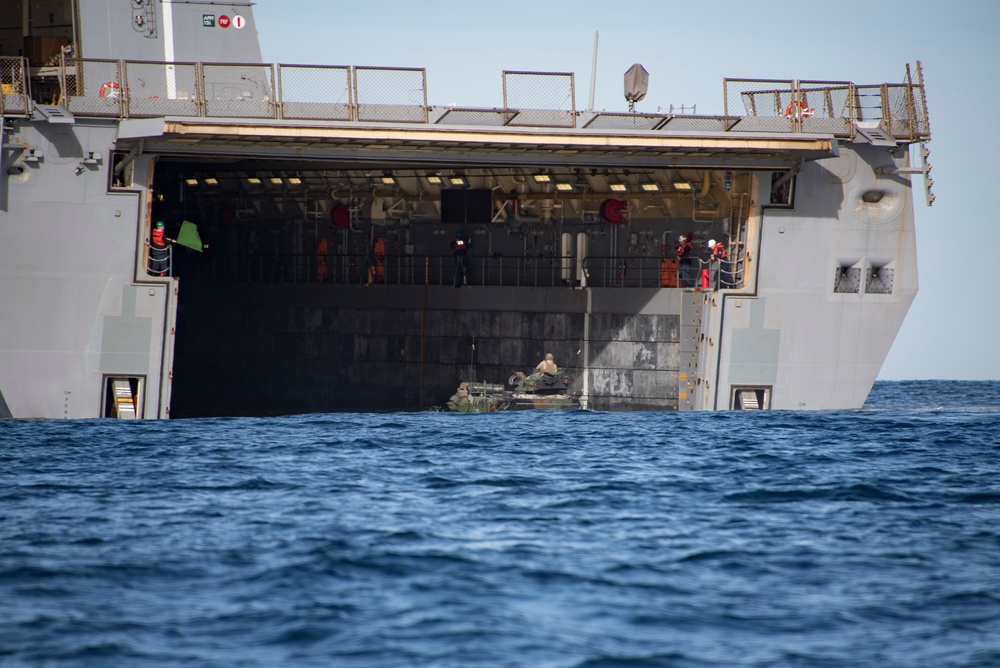 AAVs Embark USS Portland During Iron Fist 2020