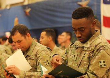 Mass re-enlistment: Soldiers reaffirm commitment