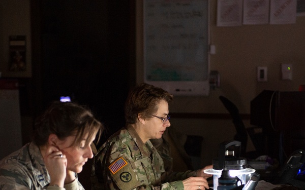 Joint operations center conducts blackout exercise