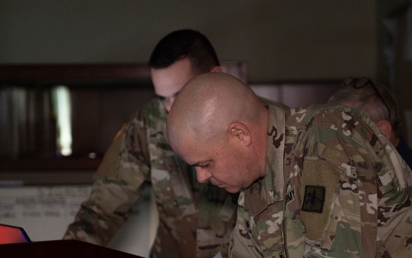 Joint operations center conducts blackout exercise