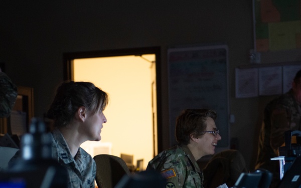 Joint operations center conducts blackout exercise