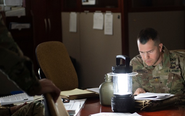 Joint operations center conducts blackout exercise