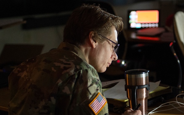 Joint operations center conducts blackout exercise