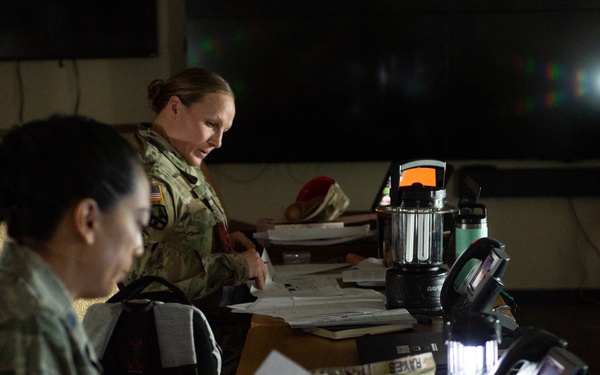 Joint operations center conducts blackout exercise