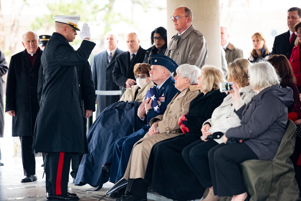 Military Funeral Honors with Funeral Escort Were Conducted for U.S. Marine Corps Pfc. Edward Nalazek in Section 60