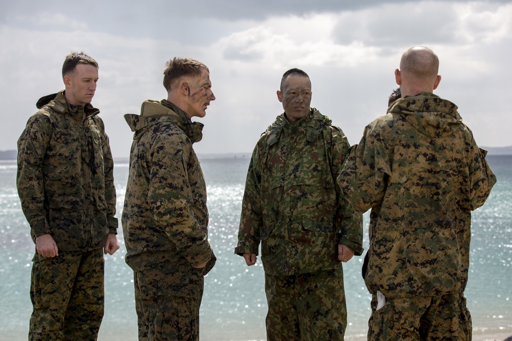 USMC and Japanese ARDB leaders conduct after action review