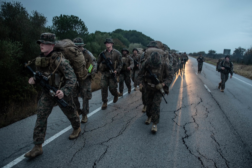 U.S. Marines Conduct Exterior Security Training