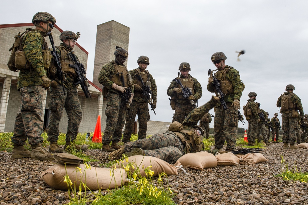 U.S. Marines Conduct Hand Grenade Training