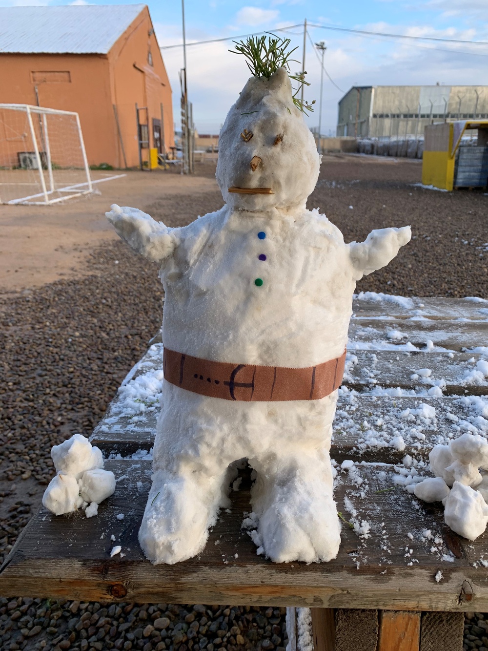 Rare Snow Falls in Iraq