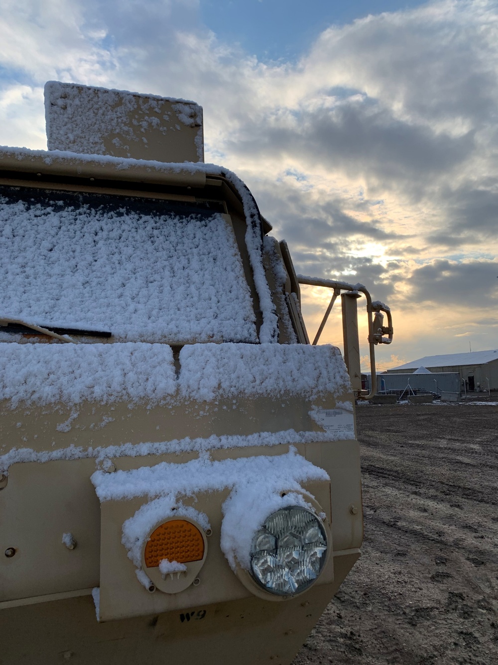 Rare Snow Falls in Iraq