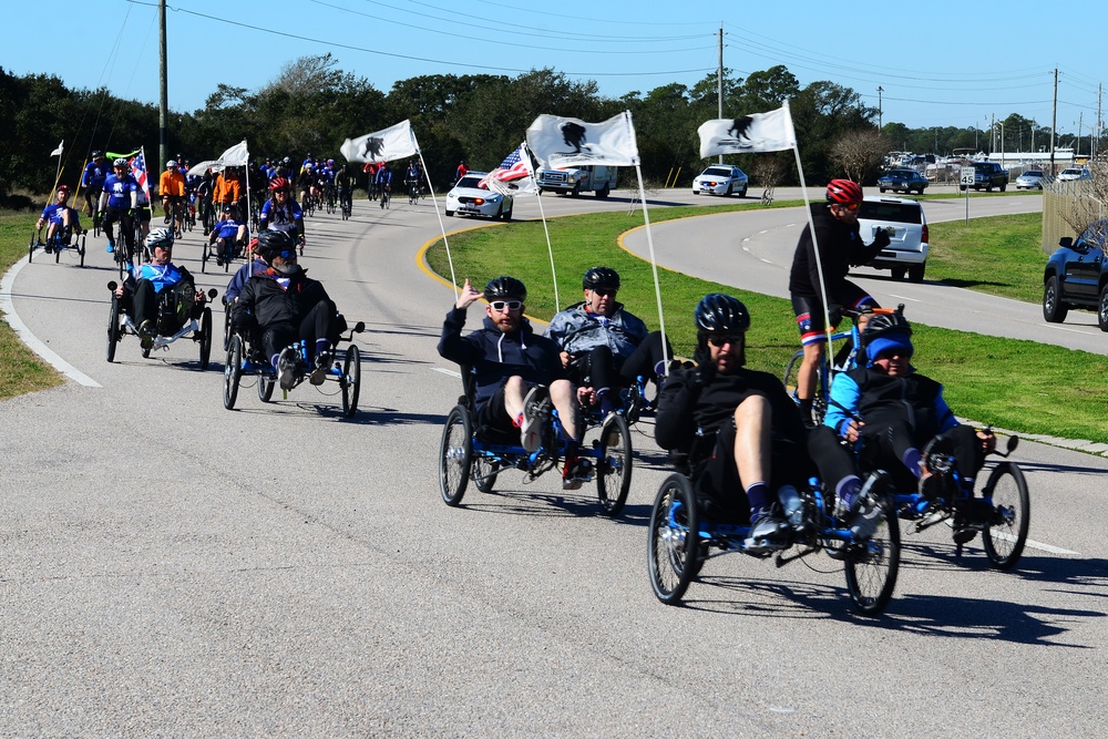 Wounded Warrior Project Soldier Ride Cycles through NAS Pensacola
