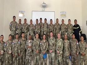 West Virginian and Peruvian light wheeled mechanics train in Lima