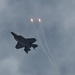 F-35 Demo Team tests flares for aerial routine.