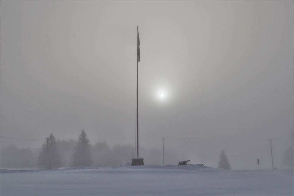 Foggy February Sunrise at Fort McCoy Foggy February Sunrise at Fort McCoy