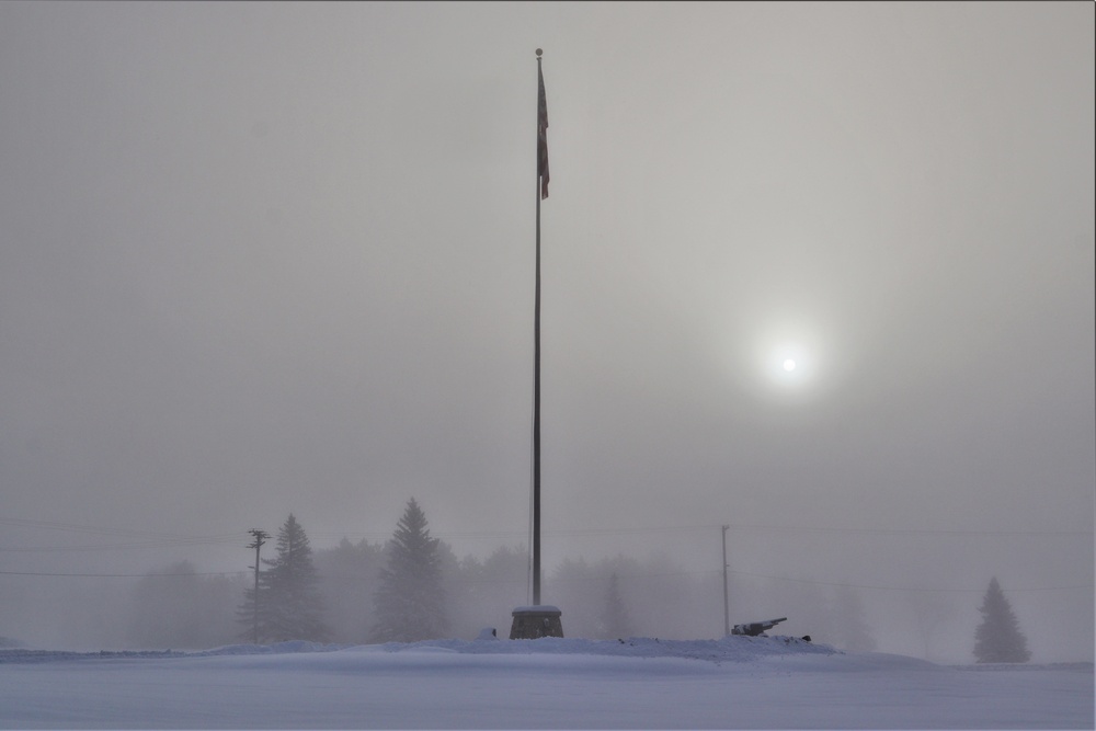 Foggy February Sunrise at Fort McCoy