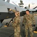 119th Wing Maintenance Squadron personnel conduct pre-flight checks on an MQ-9 Reaper aircraft