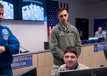 NASA Astronaut Col. Nick Hague visits Schriever Airmen