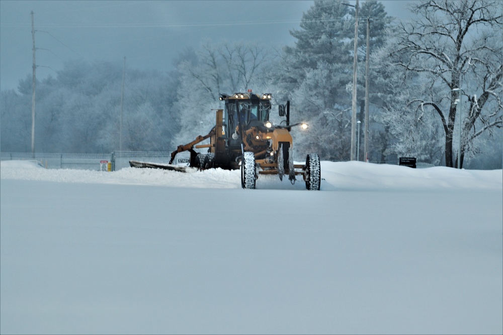 Snow removal operations at Fort McCoy