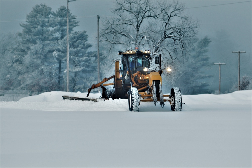 Snow removal operations at Fort McCoy