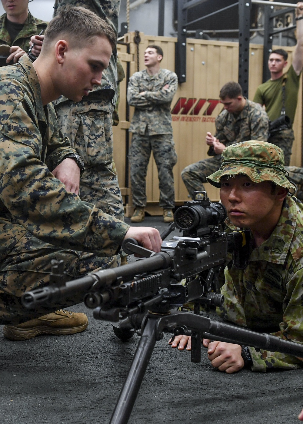 USS Germantown (LSD 42) Japan Ground Self-Defense Force Soldiers training