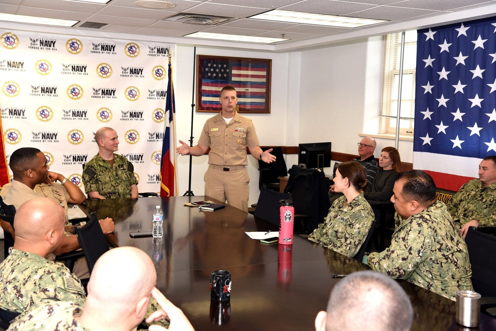 Fleet Master Chief of Manpower, Personnel, Training, and Education visits NRD San Antonio