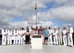 Navy Medical Readiness and Training Command Pearl Harbor Sailors Participate in World War II Veteran Ash Scattering