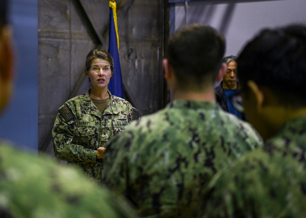 Rear Adm. Kristen B. Fabry visits Misawa Navy Facilities