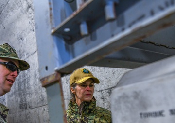 Rear Adm. Kristen B. Fabry visits Misawa Navy Facilities