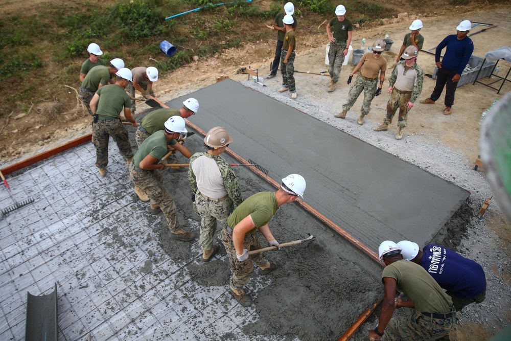 Pouring It on Thick | U.S. Marines and Seabees better interoperability with Royal Thai Marines