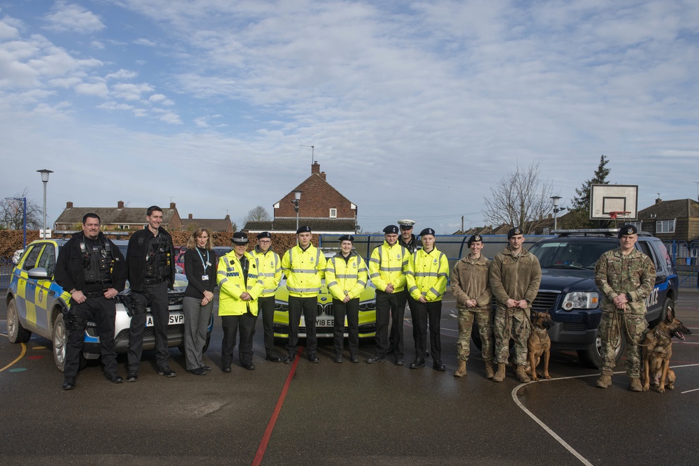 Team Mildenhall Airmen volunteer at local police cadets open day
