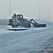 Fort McCoy RTS-Maintenance Soldier moves snow