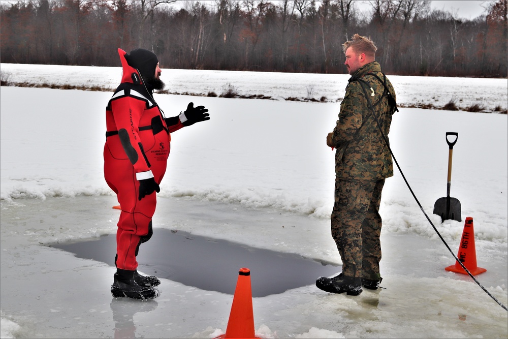 CWOC Class 20-02 students complete cold-water immersion training at Fort McCoy