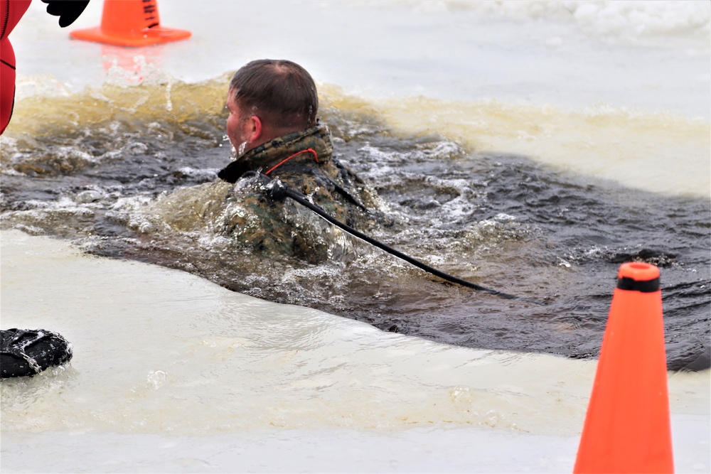 CWOC Class 20-02 students complete cold-water immersion training at Fort McCoy