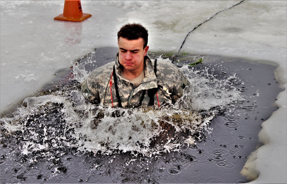 CWOC Class 20-02 students complete cold-water immersion training at Fort McCoy