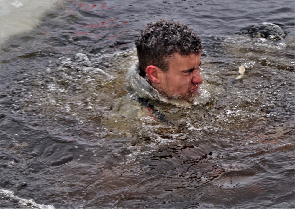 CWOC Class 20-02 students complete cold-water immersion training at Fort McCoy