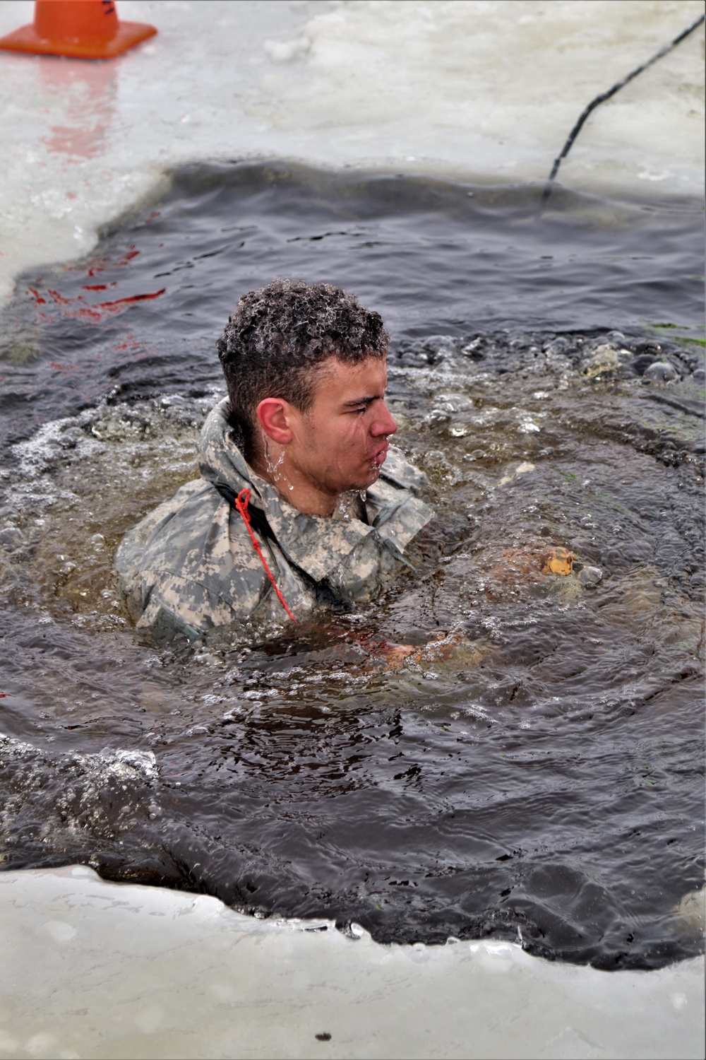 CWOC Class 20-02 students complete cold-water immersion training at Fort McCoy