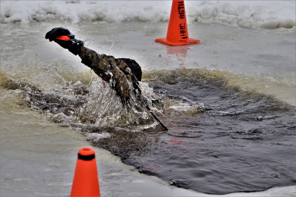 CWOC Class 20-02 students complete cold-water immersion training at Fort McCoy