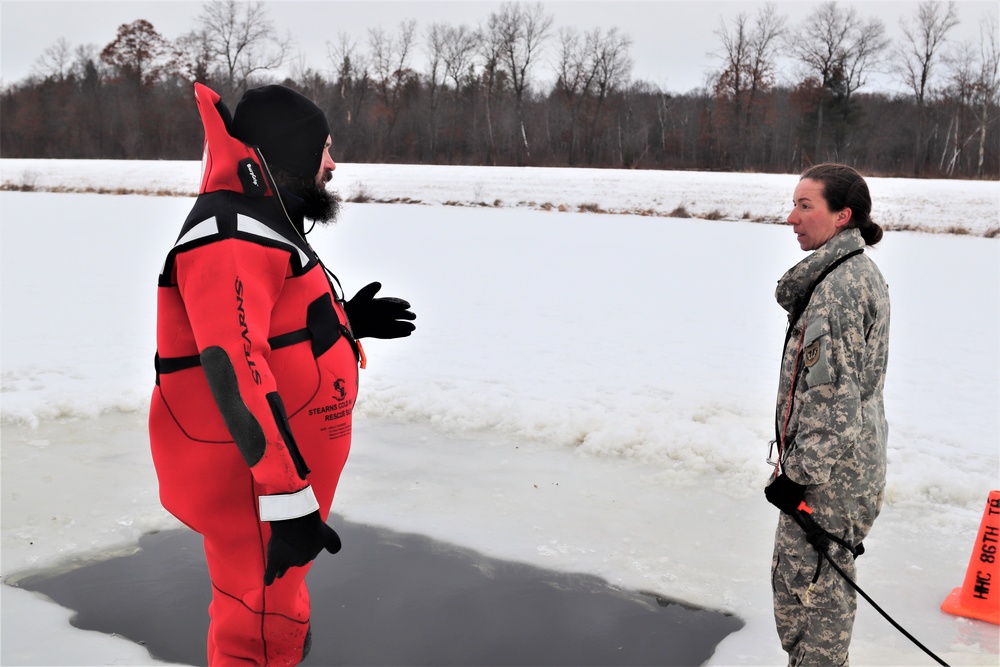 CWOC Class 20-02 students complete cold-water immersion training at Fort McCoy